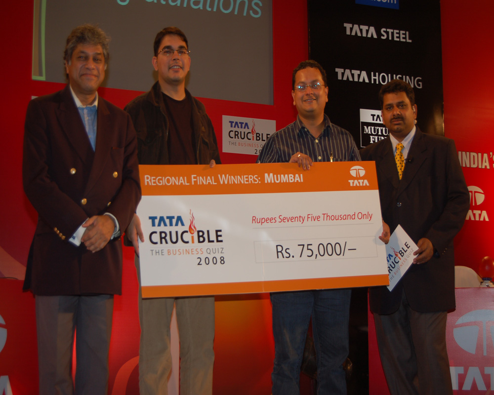 Tata Crucible Campus Quiz 2008 mumbai