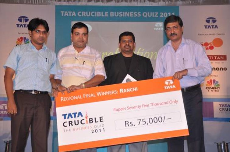 Tata Crucible Campus Quiz 2011 ranchi