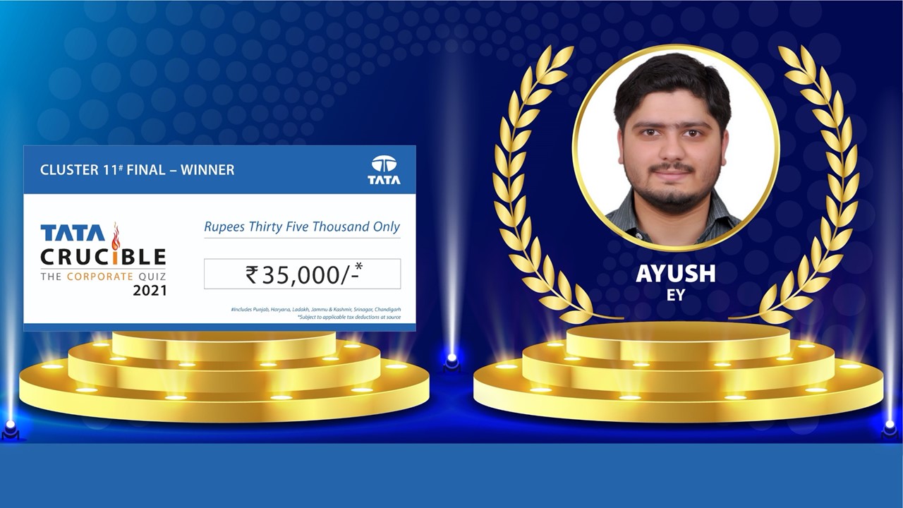 Ayush wins a tight finale Ayush wins a tight finale