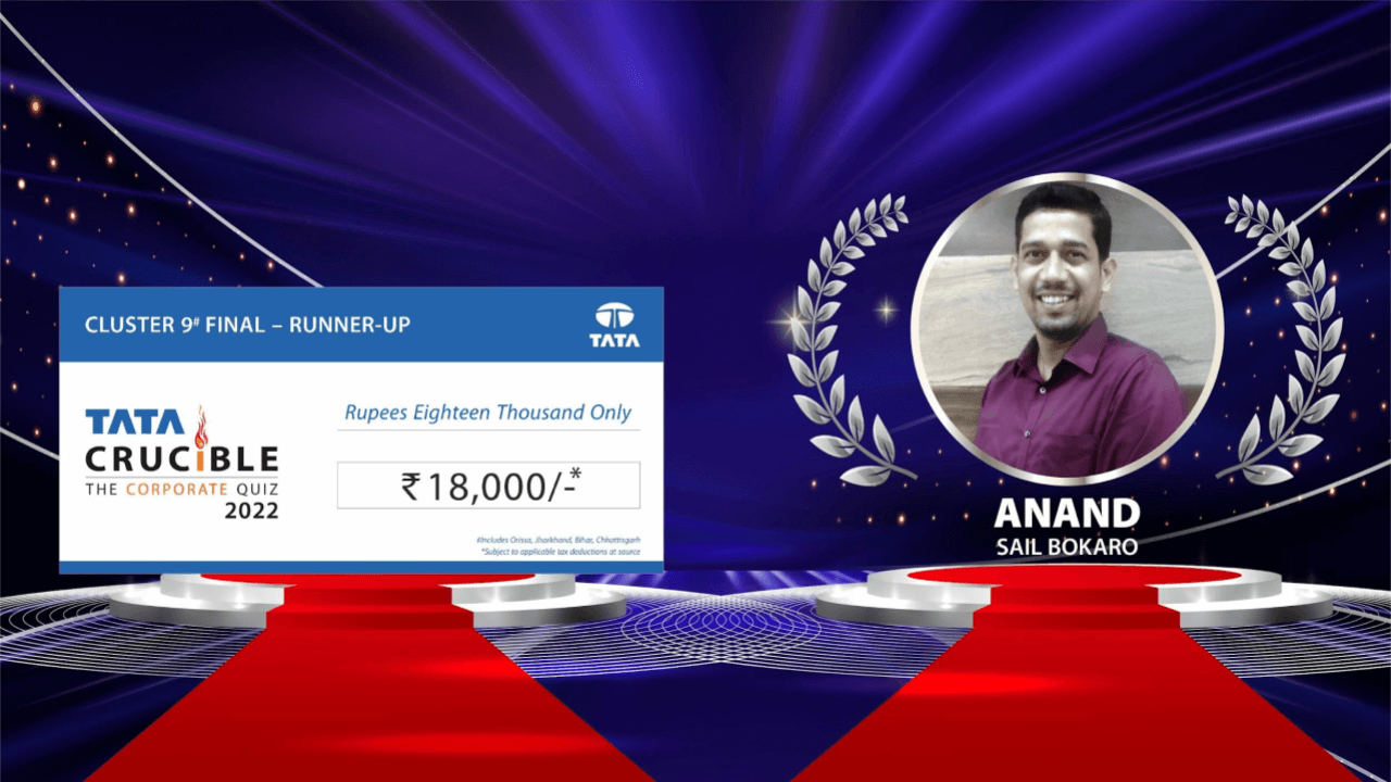 Bhilai Steel Plant SAIL, Chhattisgarh’s Triumph at Corporate Quiz Cluster 9 Bhilai Steel Plant SAIL, Chhattisgarh’s Triumph at Corporate Quiz Cluster 9