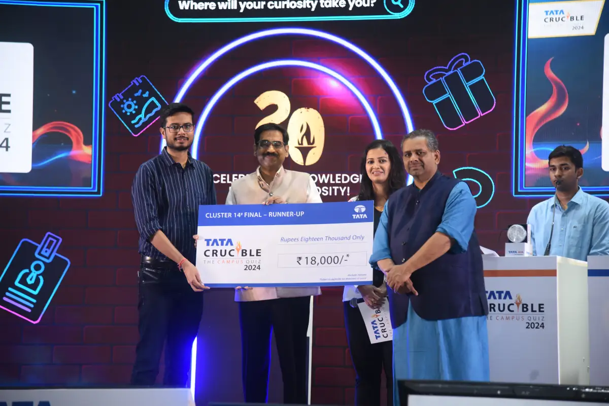 Kashyap J triumphs at the Tata Crucible Campus Quiz 2024—Haryana Cluster Finals Kashyap J triumphs at the Tata Crucible Campus Quiz 2024—Haryana Cluster Finals