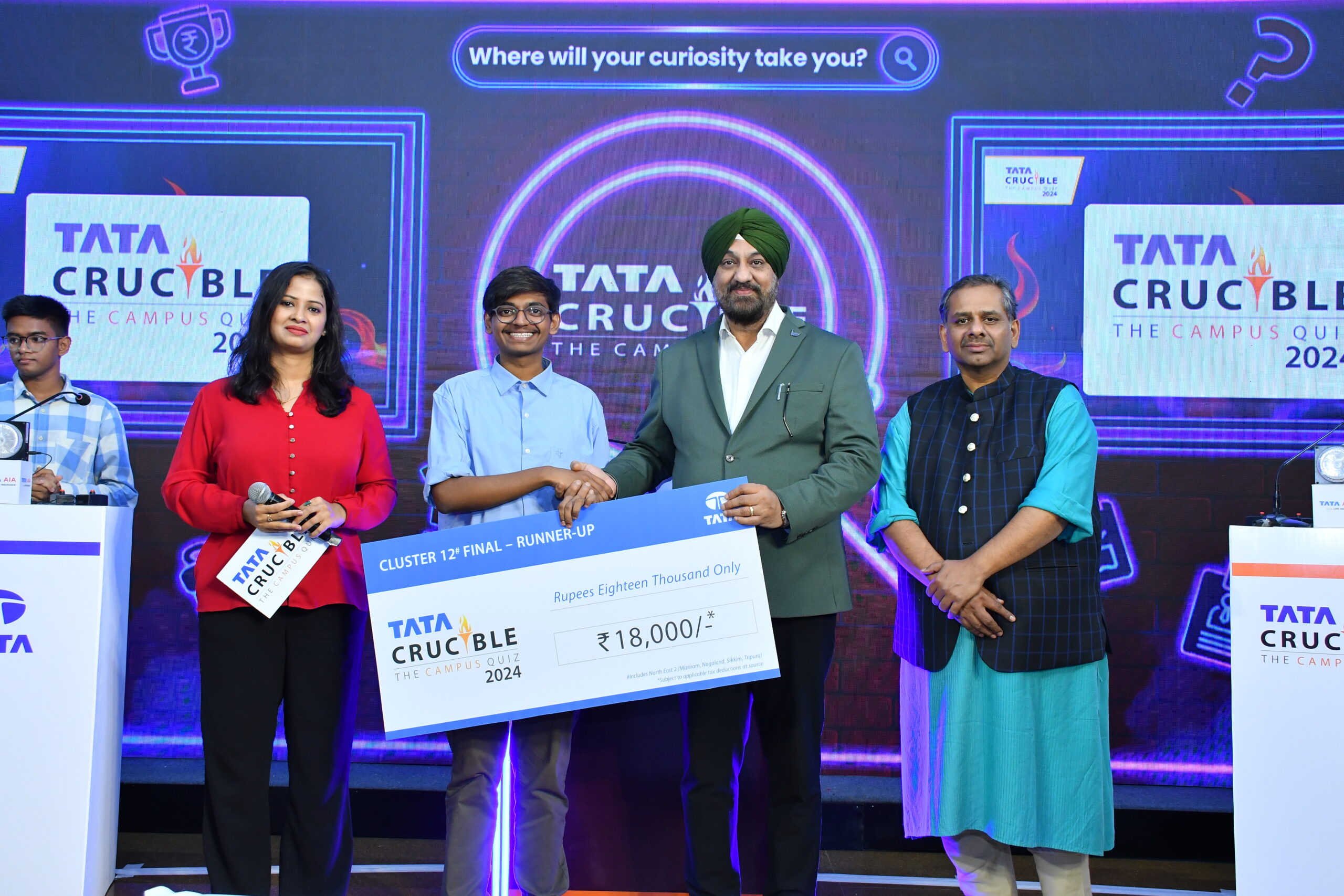 Sumit Kumar triumphs at the Tata Crucible Campus Quiz 2024—North East 2 Cluster Finals Sumit Kumar triumphs at the Tata Crucible Campus Quiz 2024—North East 2 Cluster Finals